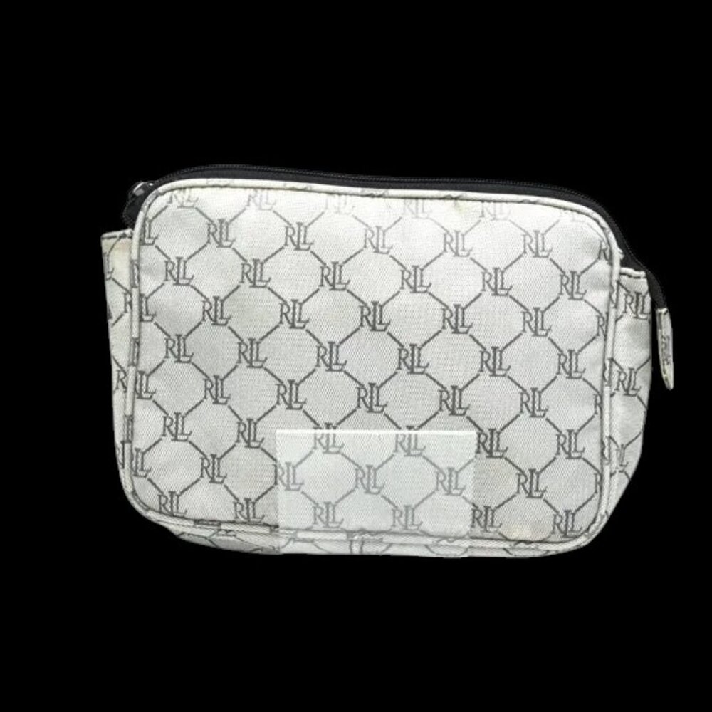 Vintage Lauren Ralph Lauren Makeup Bag Cosmetic Bag Zip Top